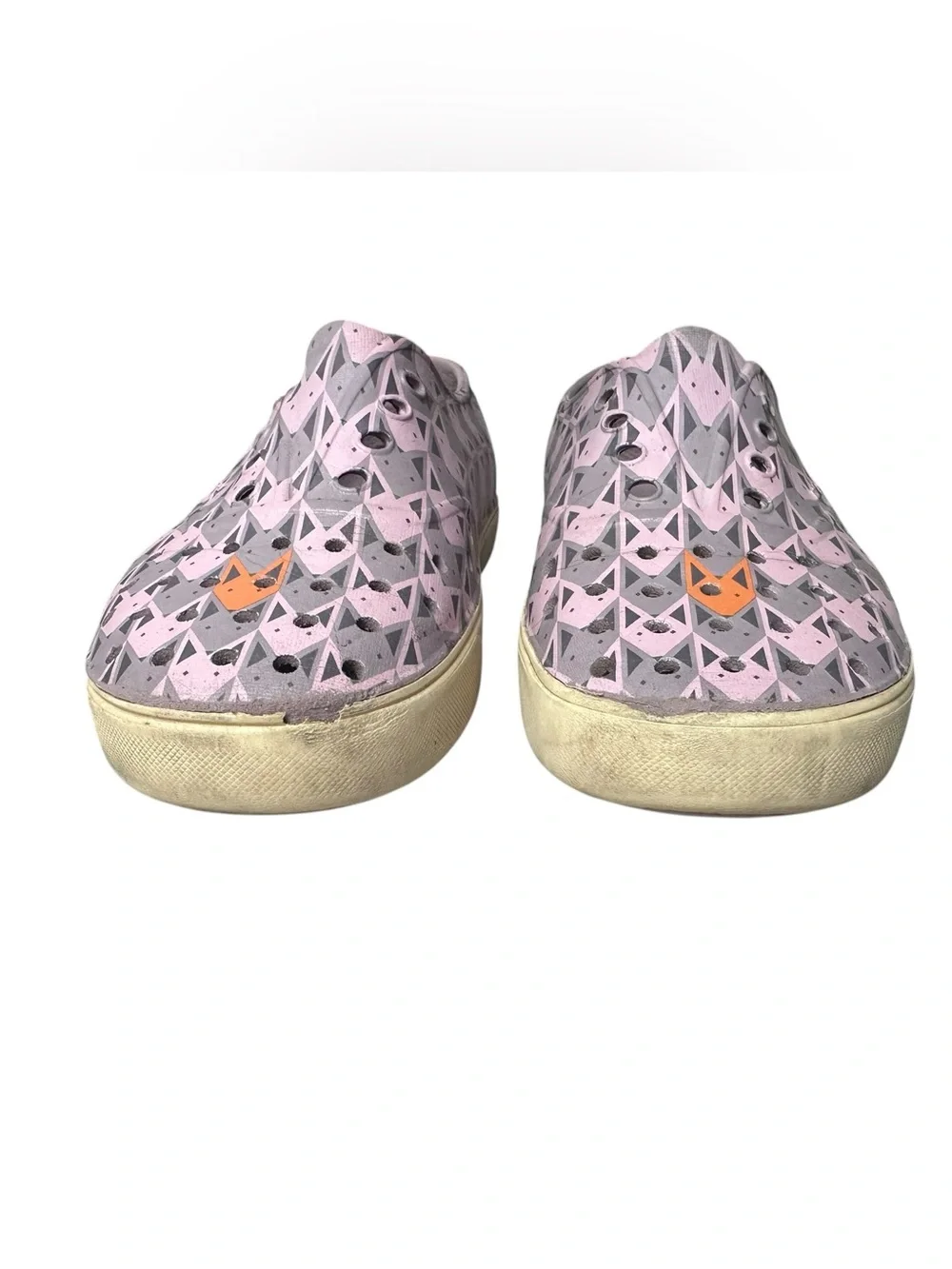 Native Shoes Jefferson Slip-On Purple Pink Fox Print Toddler Size 13